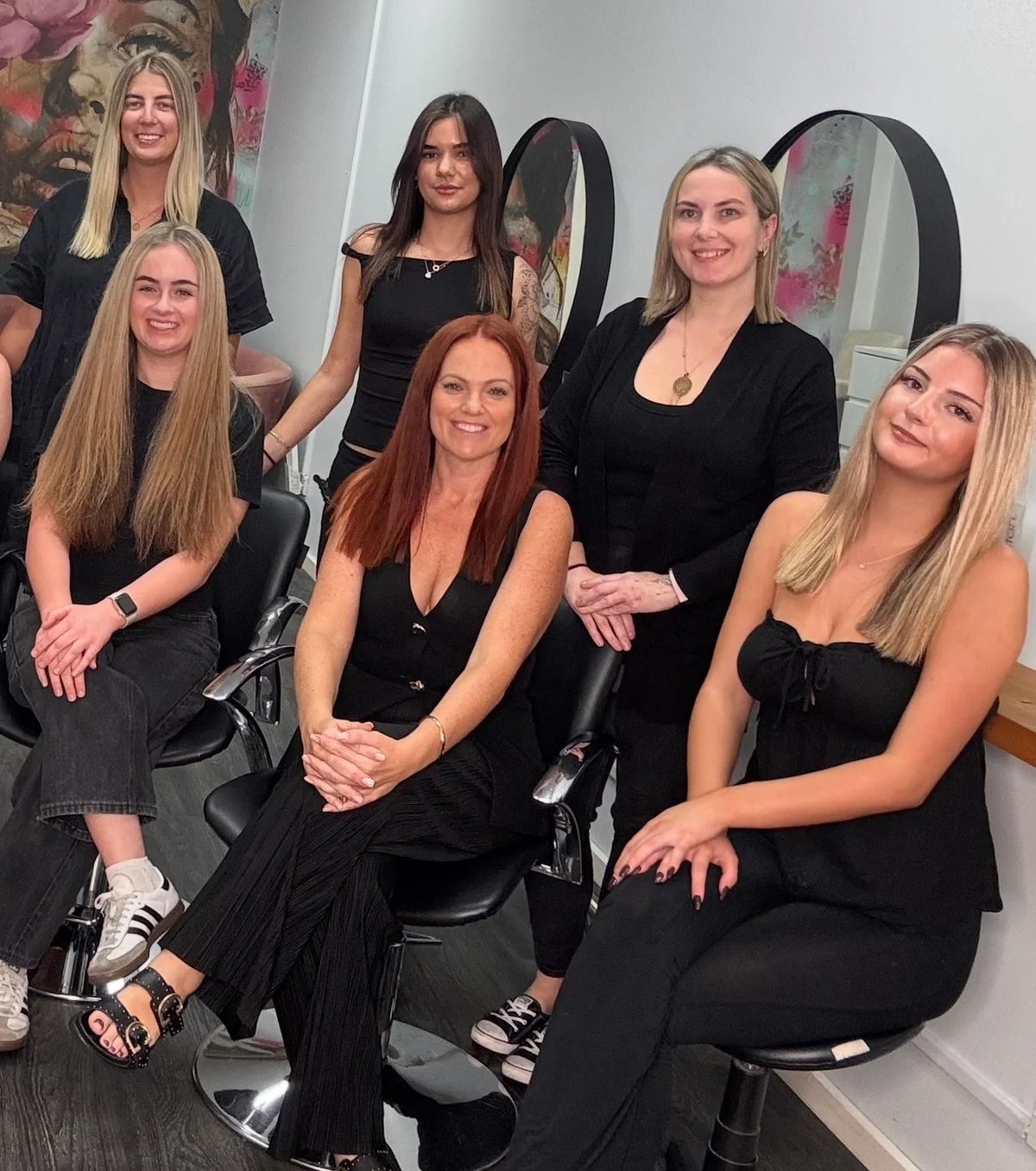 The Rosewood team in the salon at Woonona